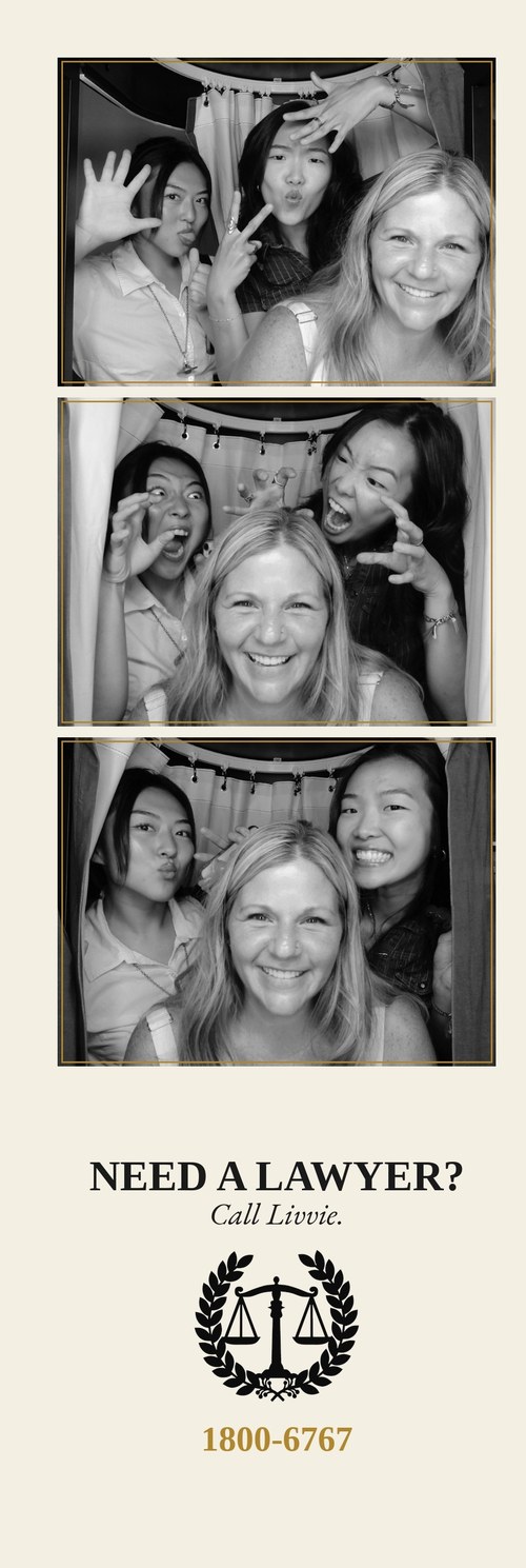 Friends photo strip from the graduation party